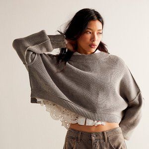 Free People Cropped Sweater